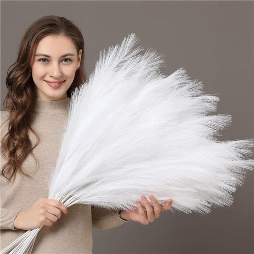 Faux Pampas Grass, 9PCS Pompas, Large Pampas Grass, 38'' Tall Pampas Grass